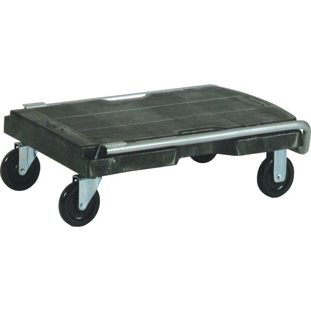 Rubbermaid Triple Trolley Platform Truck 500lb Capacity Black FG440100BLA