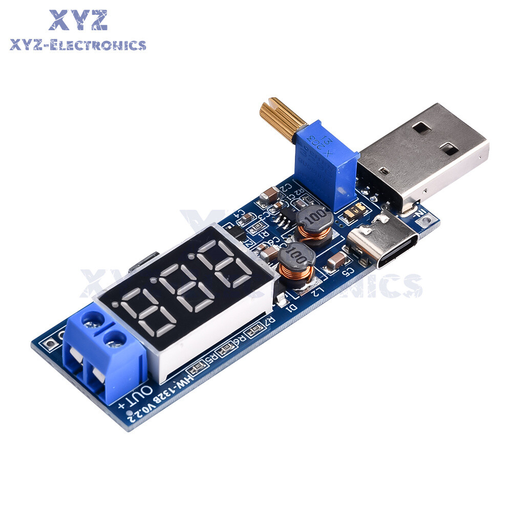 DC-DC 5V to 1.2V~24V USB Step UP/Down Boost Buck Adjustable Power Supply Module