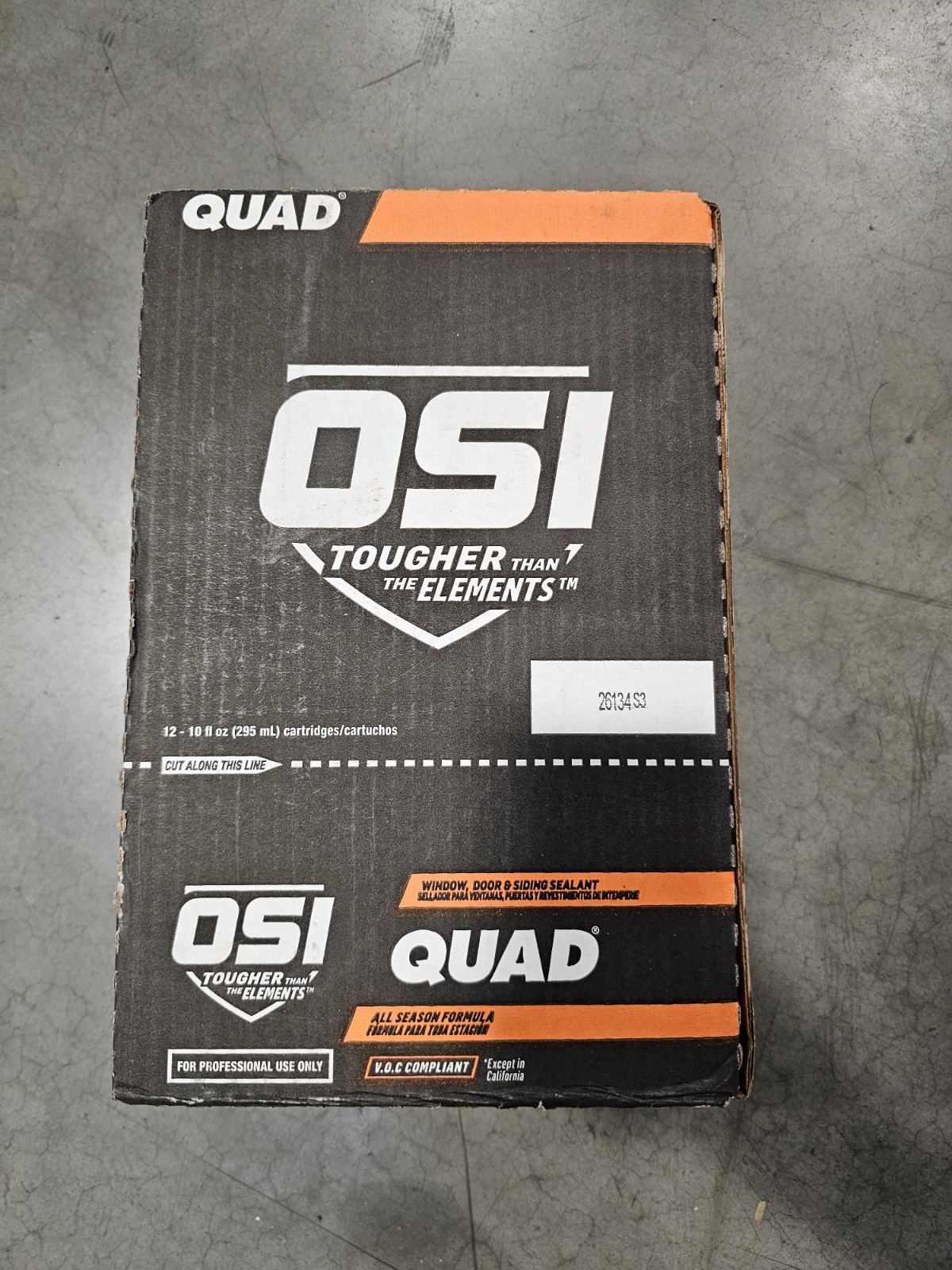12 Pack OSI QUAD VOC #001 Window, Door & Siding Sealants 1642878 White