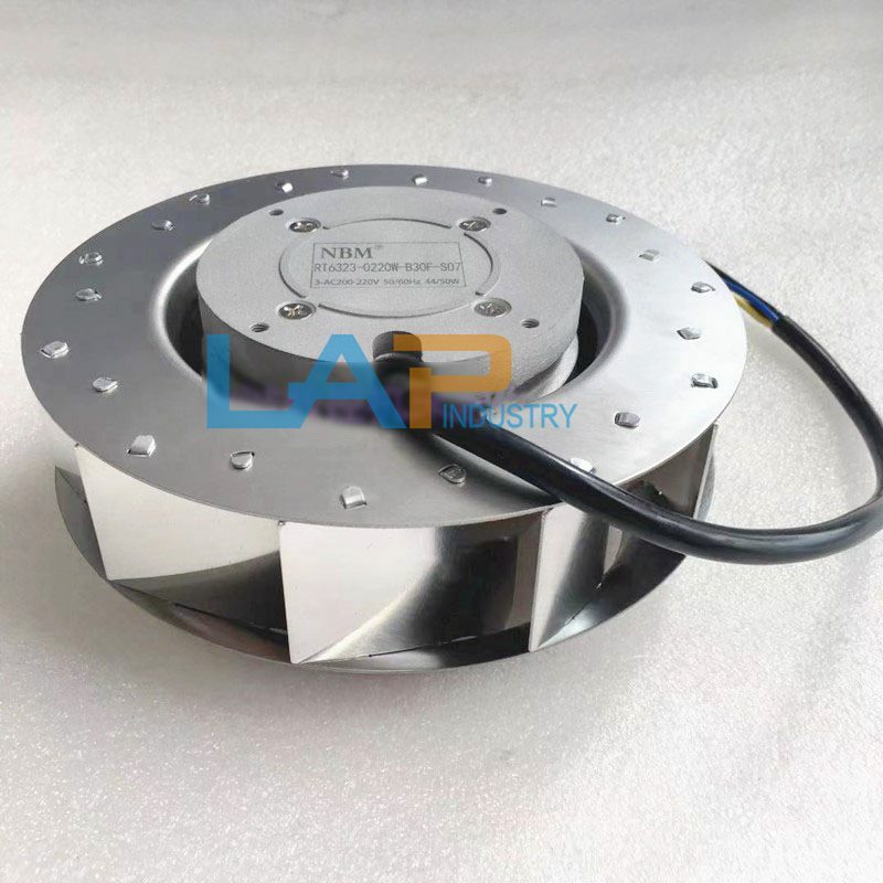 1Pcs New For NBM spindle cooling fan RT6323-0220W-B30F-S07 3～AC200-220V 50/60Hz