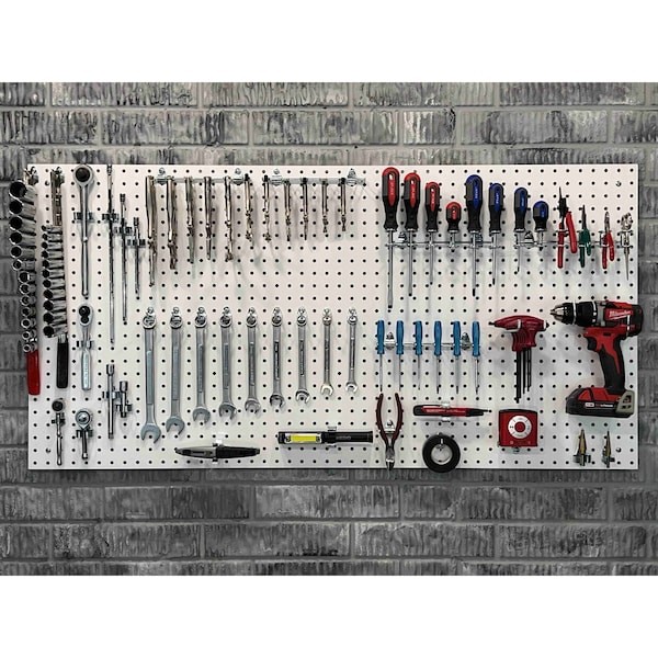 Triton Products Tpb-2W (2) 24 In. W X 48 In. H X 1/4 In. D White Heavy-Duty