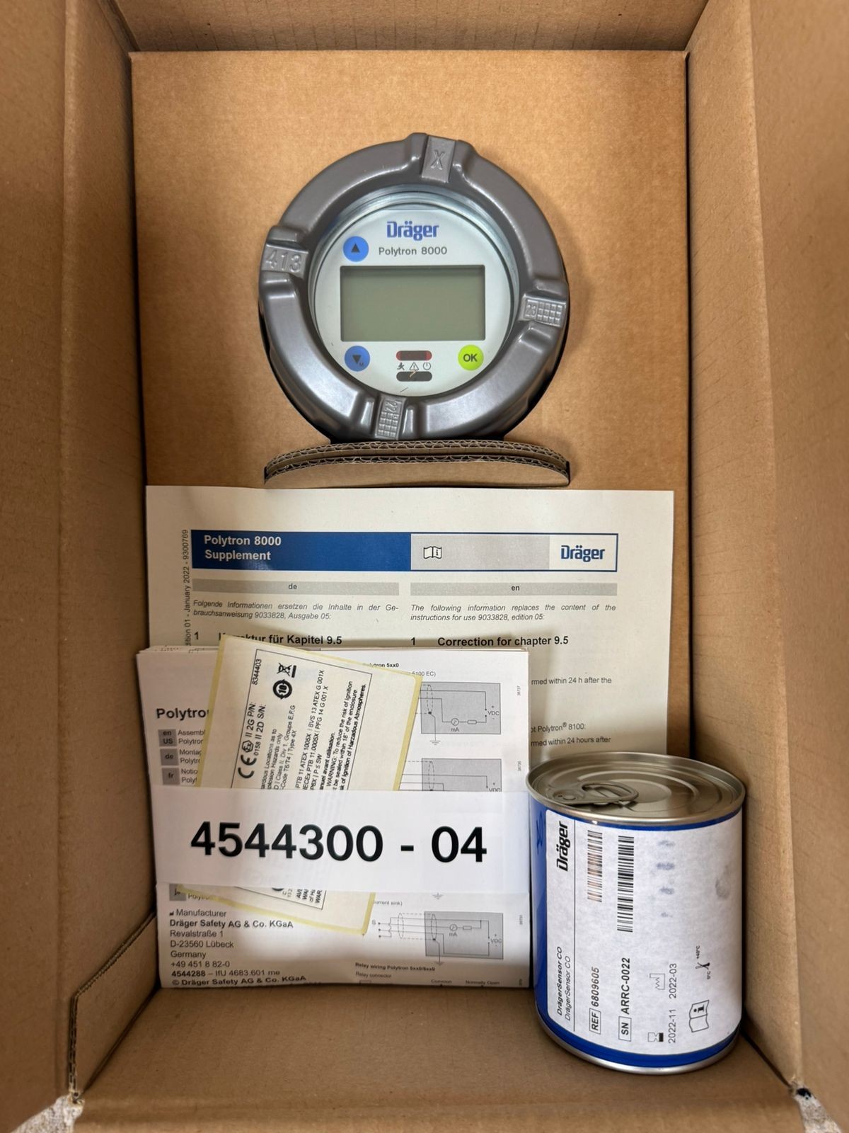 Drager / Gas Detector / Polytron 8100 / 8344403 / 6812675