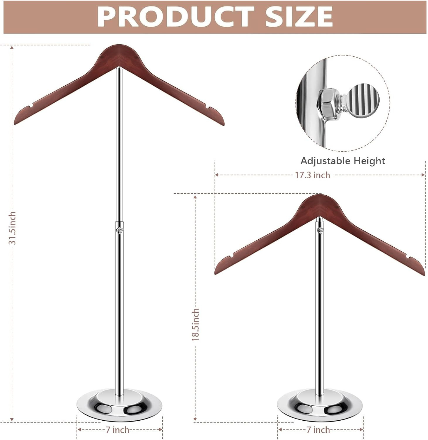 T Shirt Display Stand for Vendors, Adjustable Dress Form Mannequin Torso, Portab