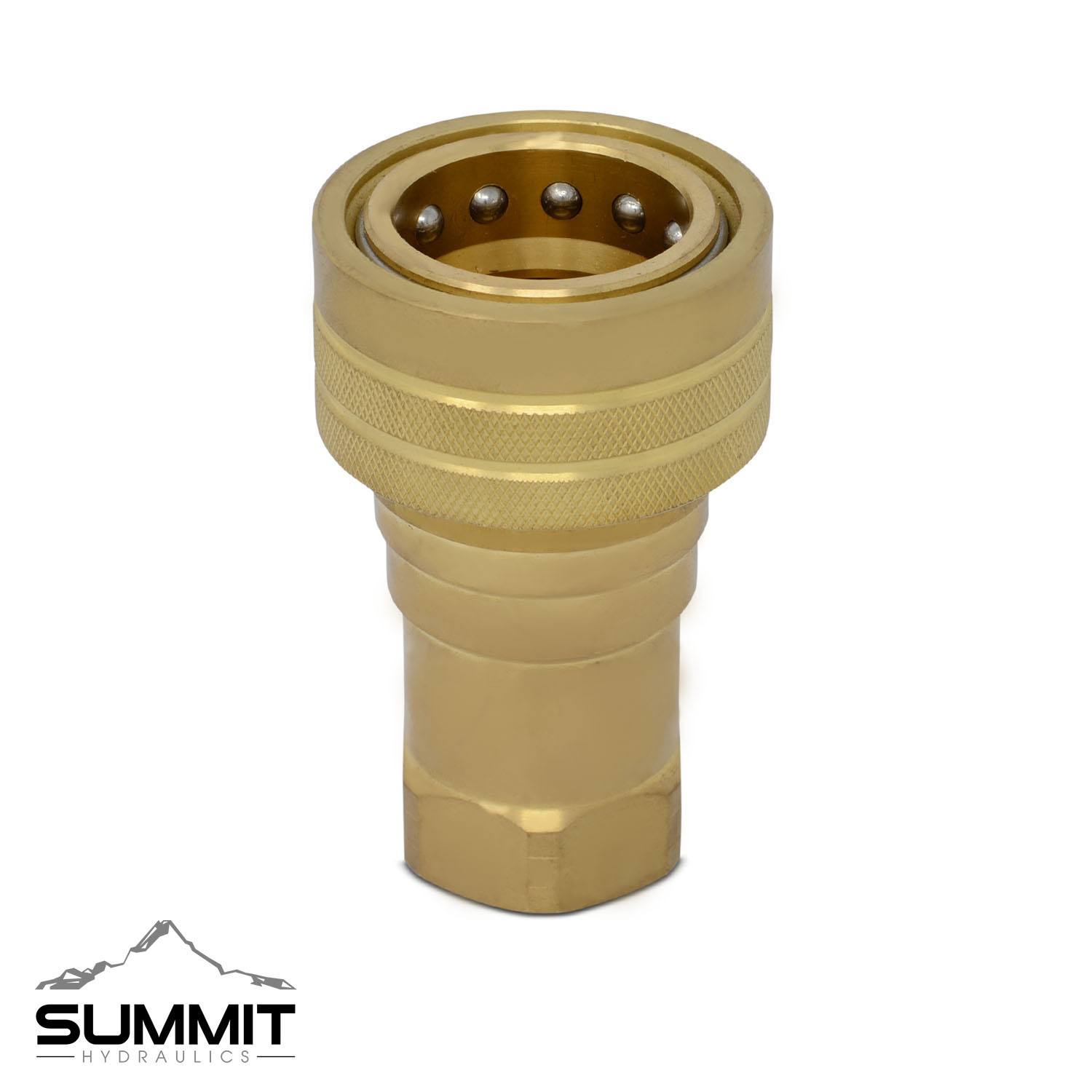 1″ NPT ISO 7241-B Brass Quick Connect Female Coupler