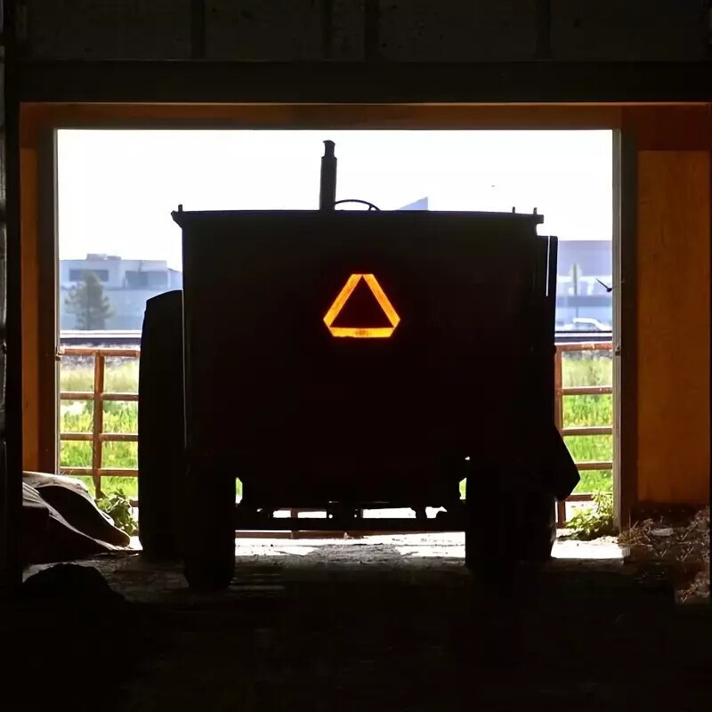 Reflective Slow Vehicle Sign 14″x16″ Safety Triangle Golf Cart,Tractor, UTV