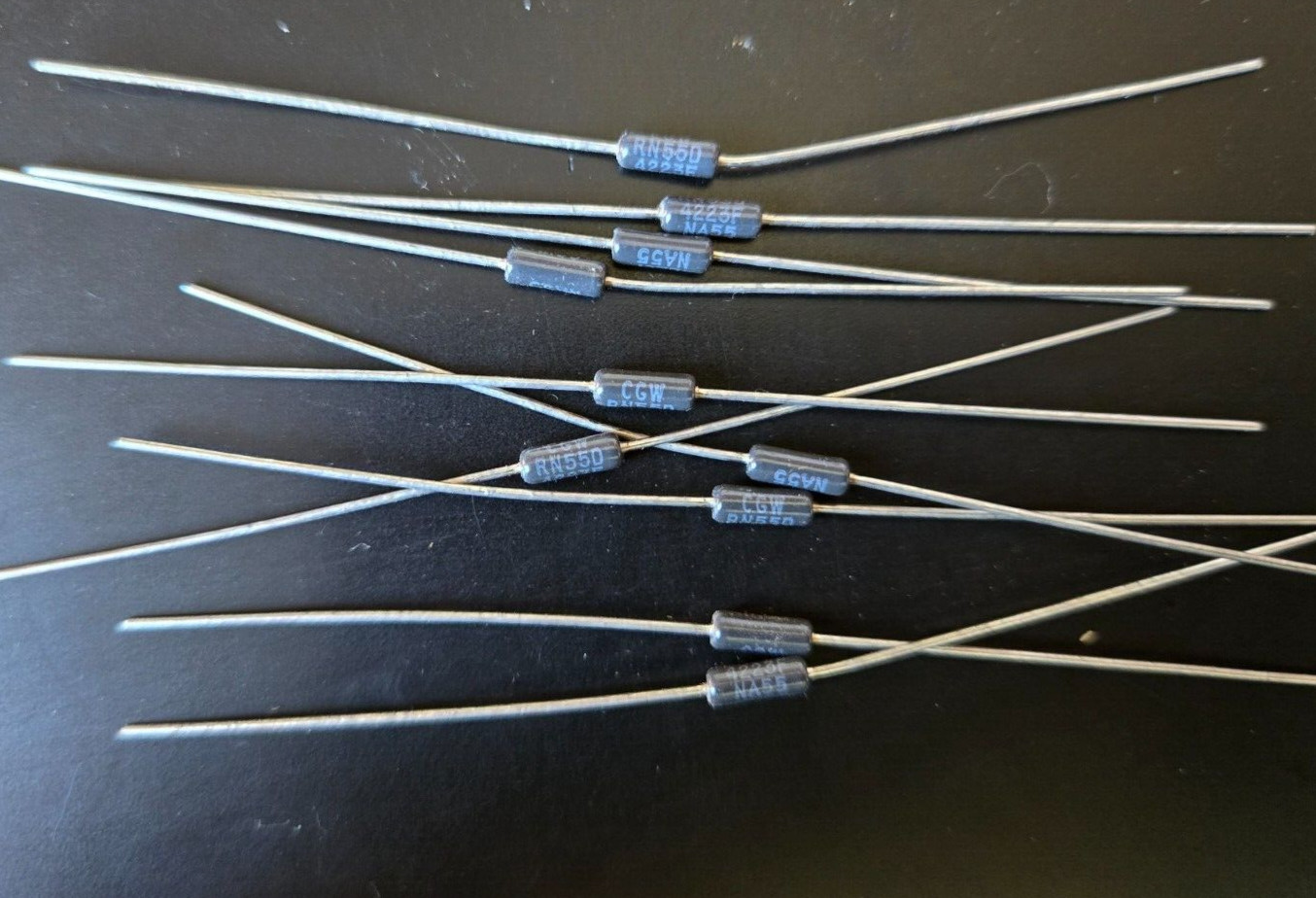 10pcs 422k ohm 1/4W 1% Metal Film Precision Axial Resistors ~ NEW ~
