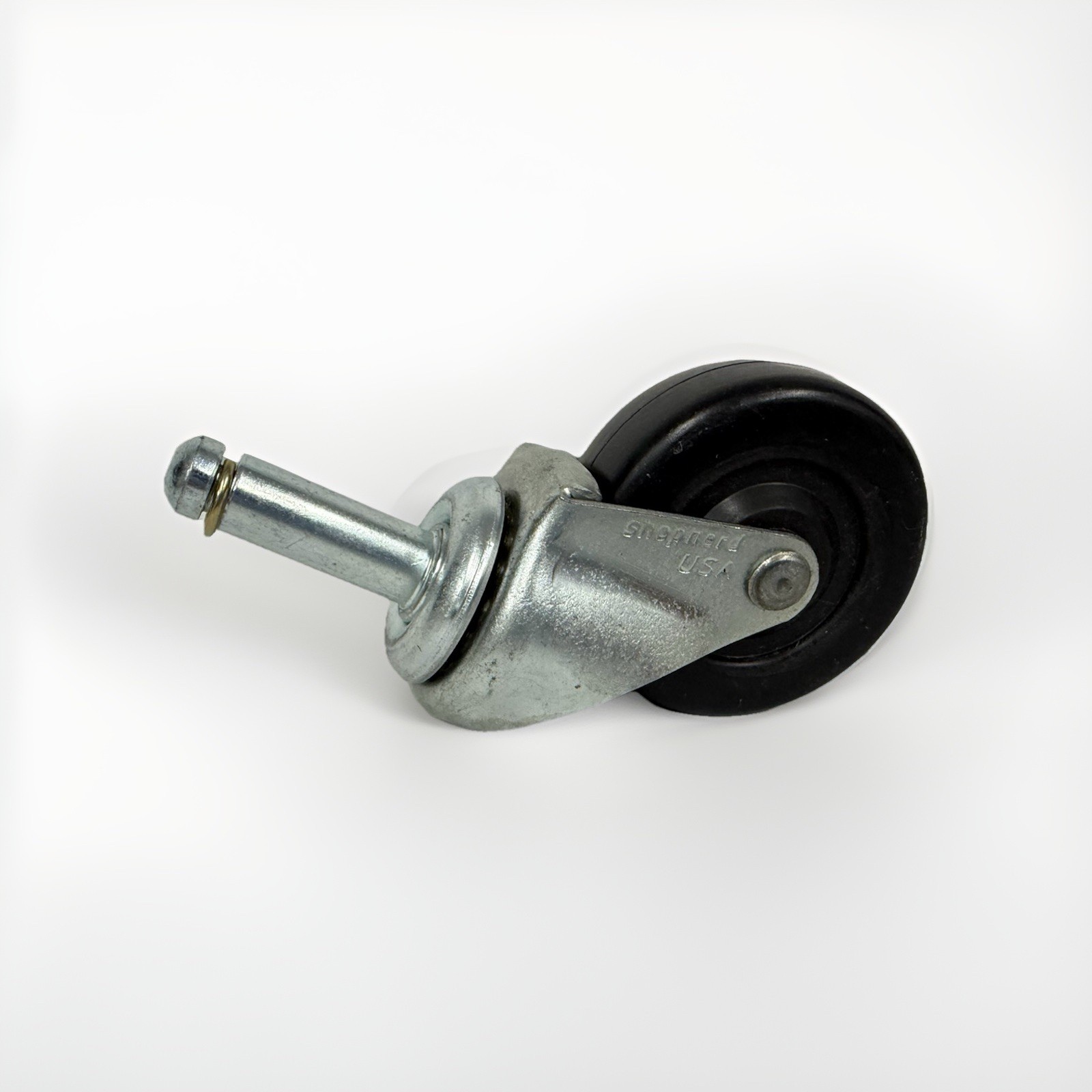QTY 4 Shepherd 2 inch wheel rubber swivel grip ring stem 5/16 BRAND NEW USA