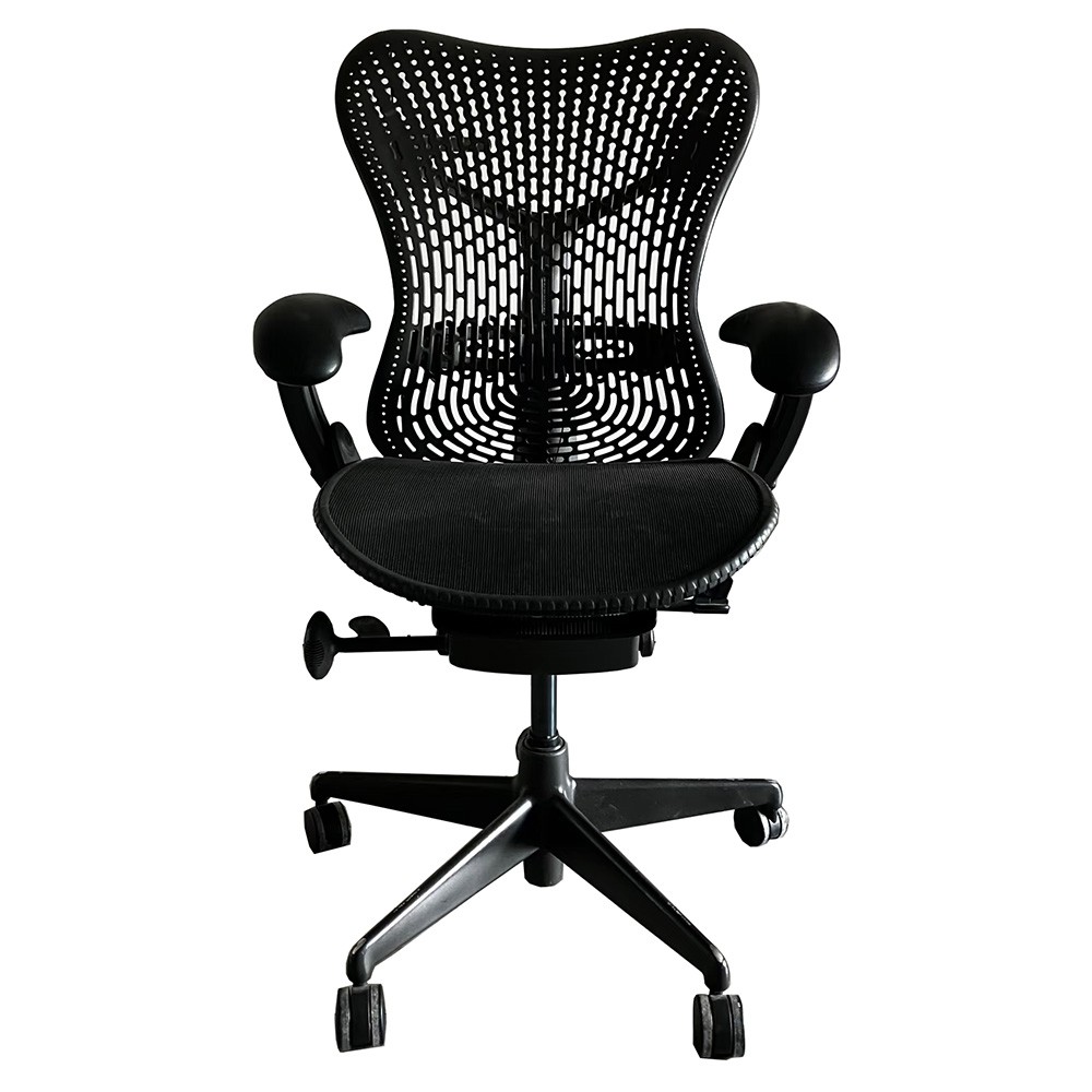 Arms Pads Caps Replacement For Herman Miller Mirra 1 Chair in Black/ Gray Color
