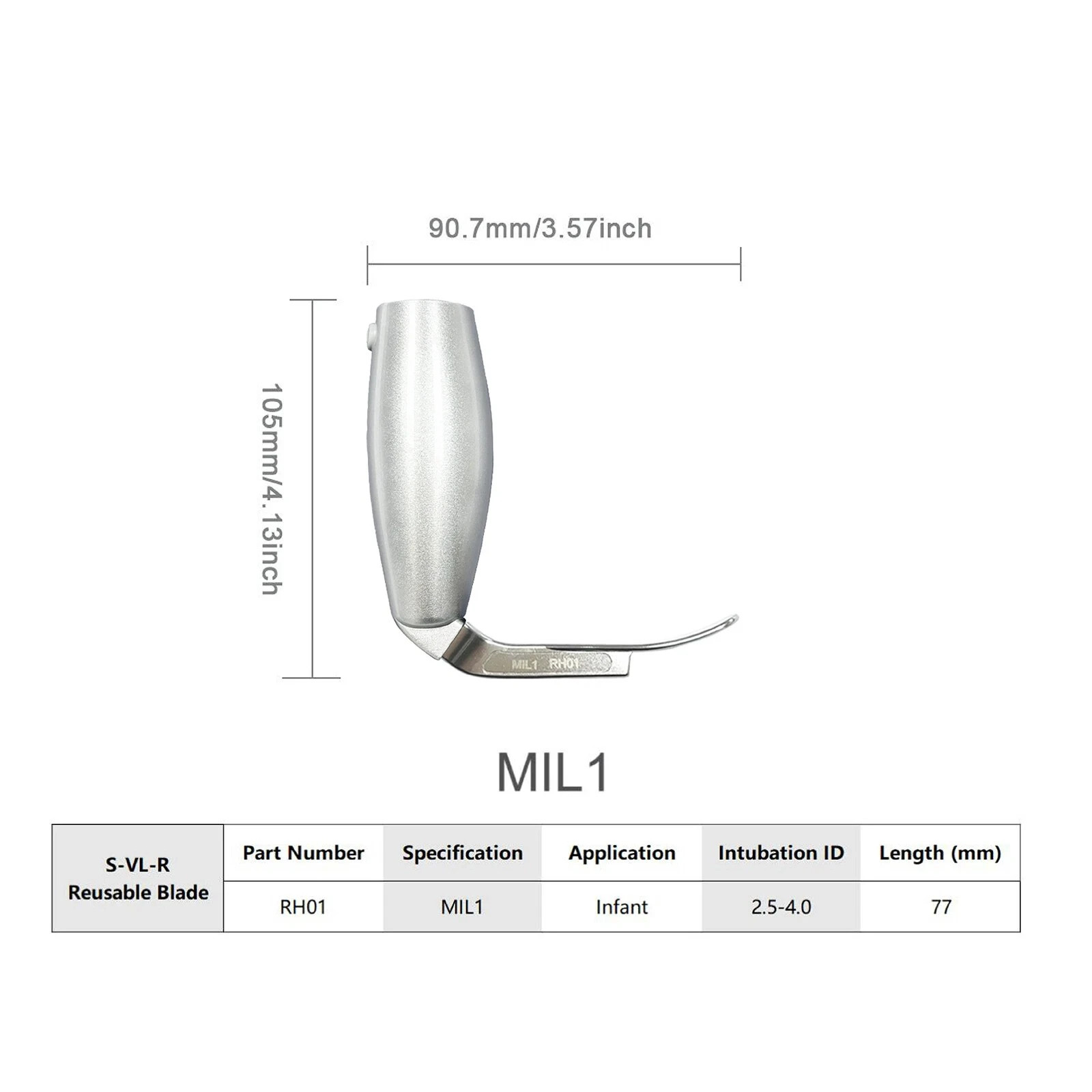 Reusable Blades for Sensorendo Video Laryngoscope use