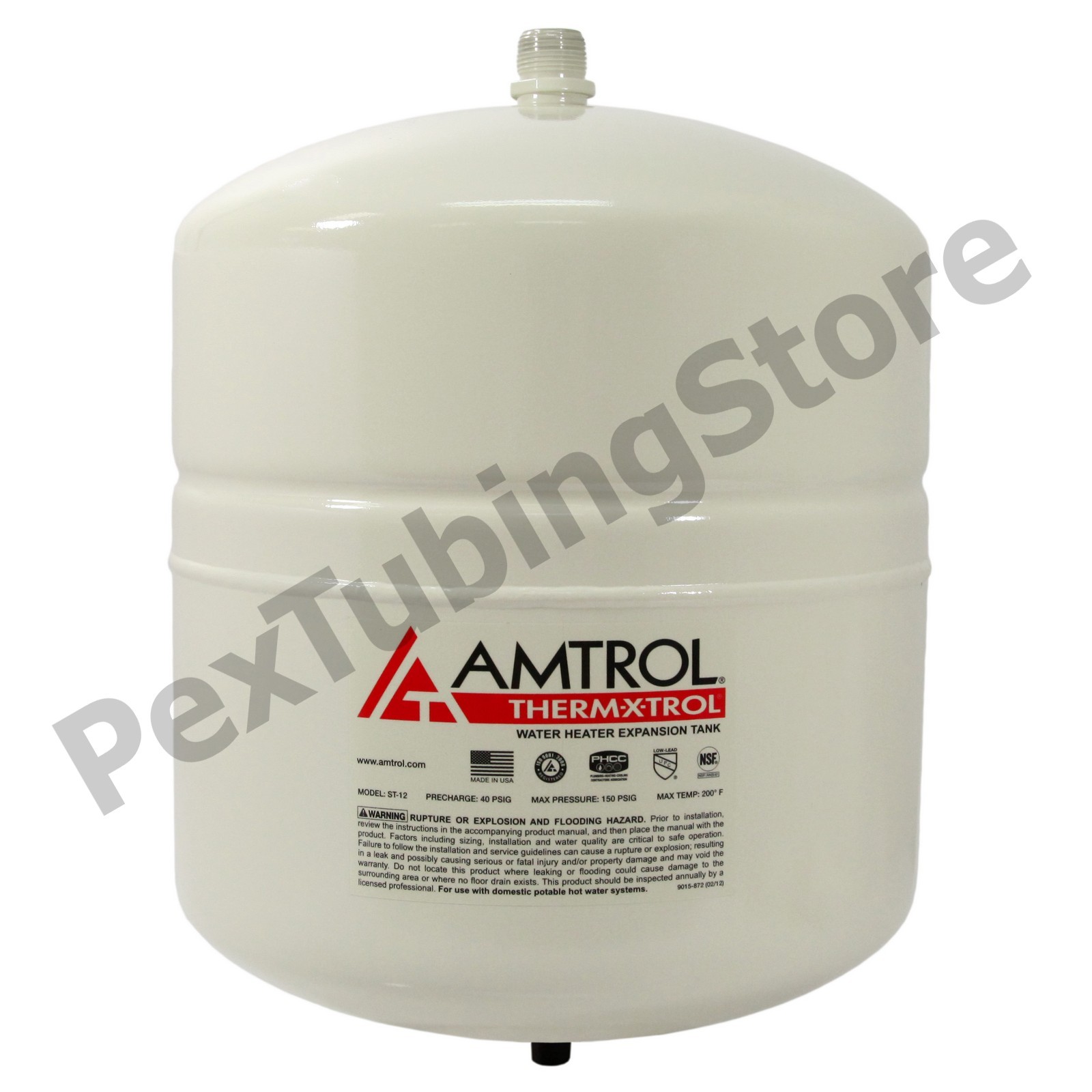 Amtrol Therm-X-Trol ST-12 Water Heater Thermal Expansion Tank, 4.4 Gal, #141N43