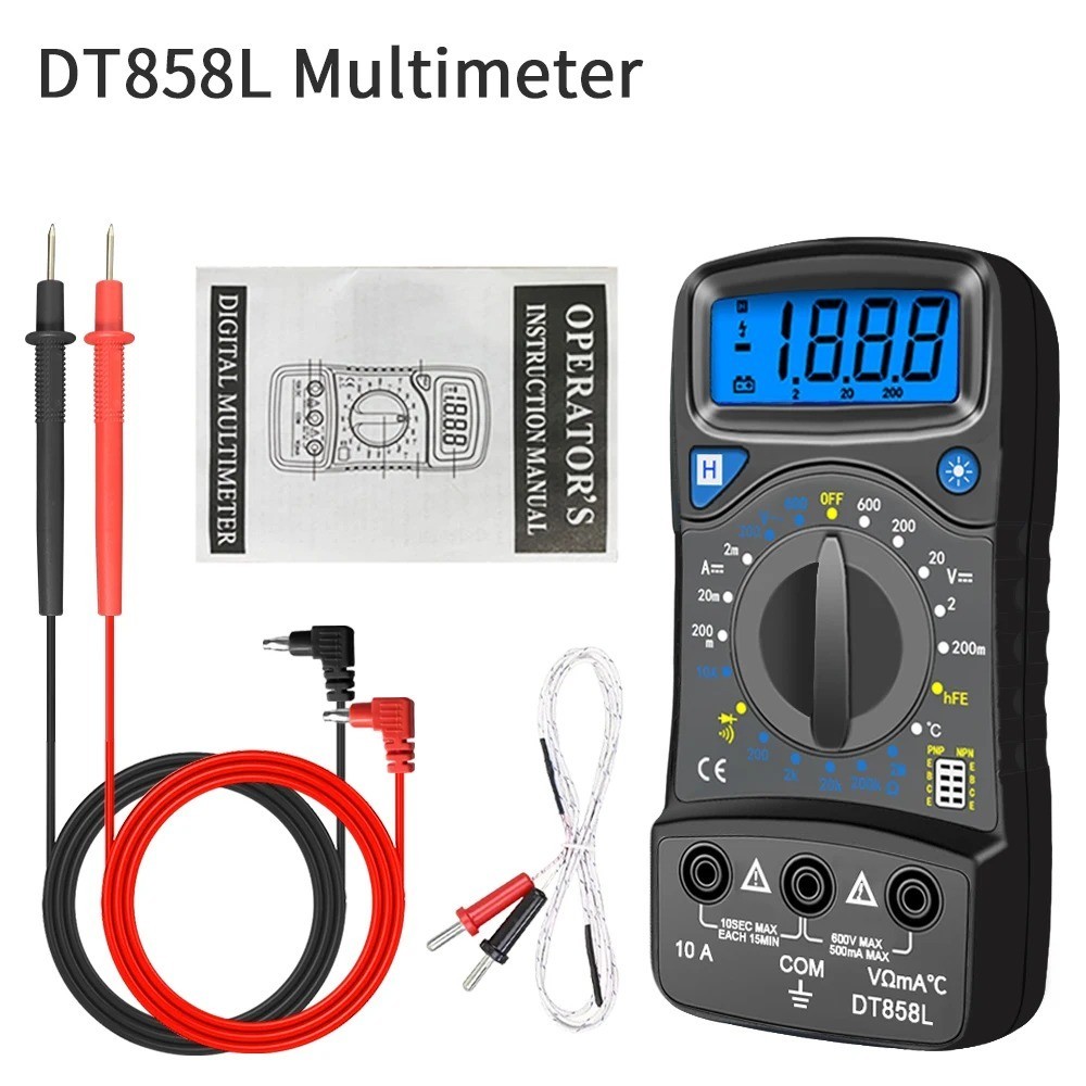 XL830L VC830L Handheld Digital Multimeter LCD Backlight Portable AC/DC Ammeter V