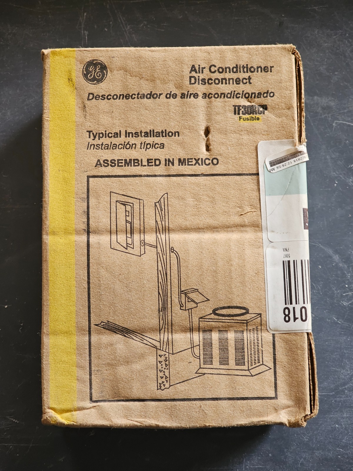 GE TF30RCP 240V 30A AC Disconnect Safety Switch – Gray