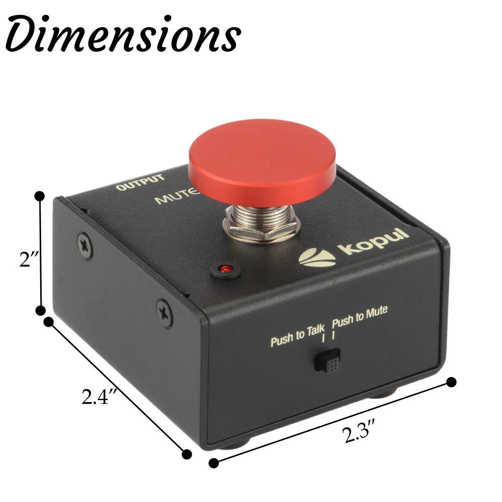 Kopul Momentary Mic Mute/Talk Button – XLR Push-to-Talk/Mute Michrophone Switch