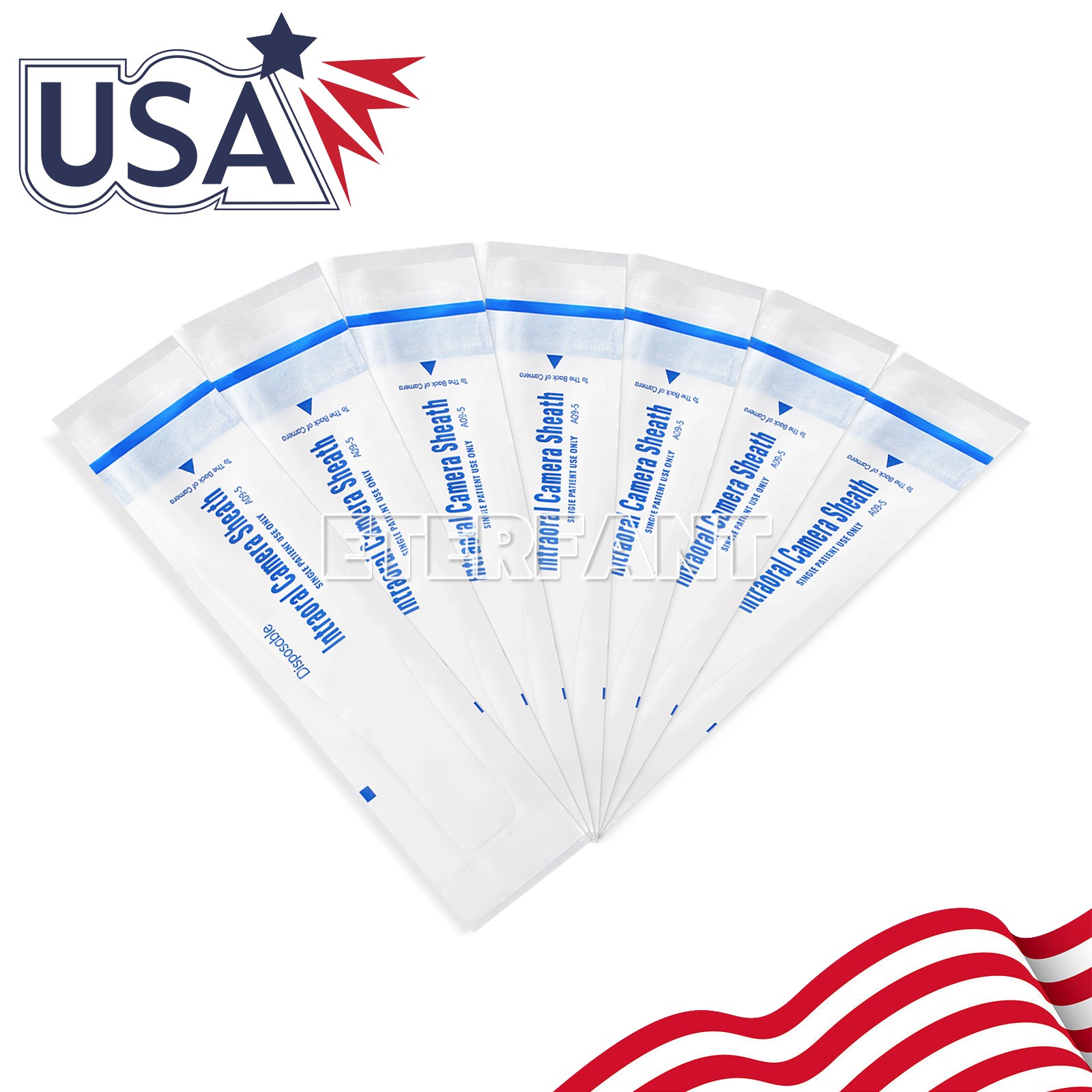 500PCs ETERFANT Dental Disposable Protect Sheath Intraoral Camera Covers A09-5