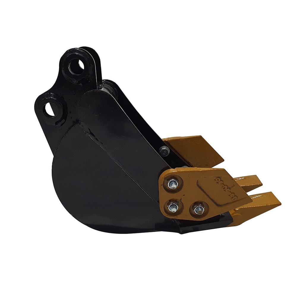AGT 8in Tooth Bucket Attachment For 1-2 Ton Mini Excavator Digger 25mm Pins Size