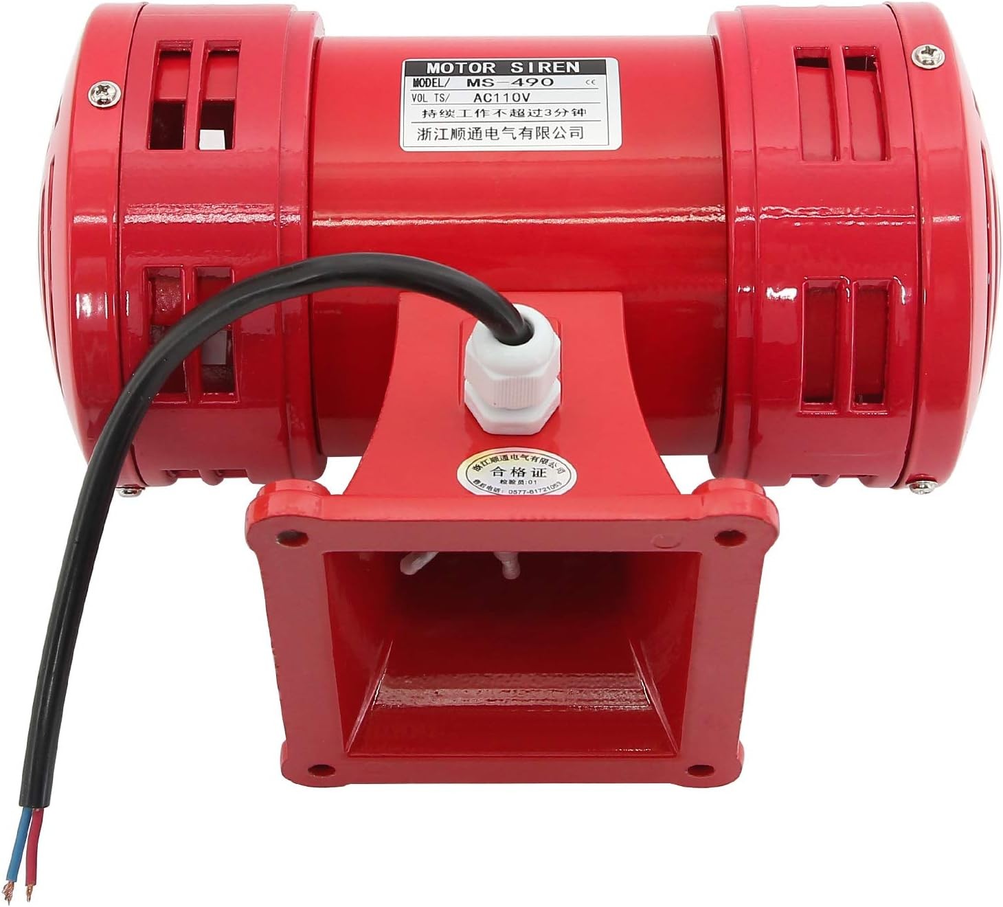 Industrial Electric Motor Air Raid Siren 110V 60HZ 150DB Siren Alarm Super Loud