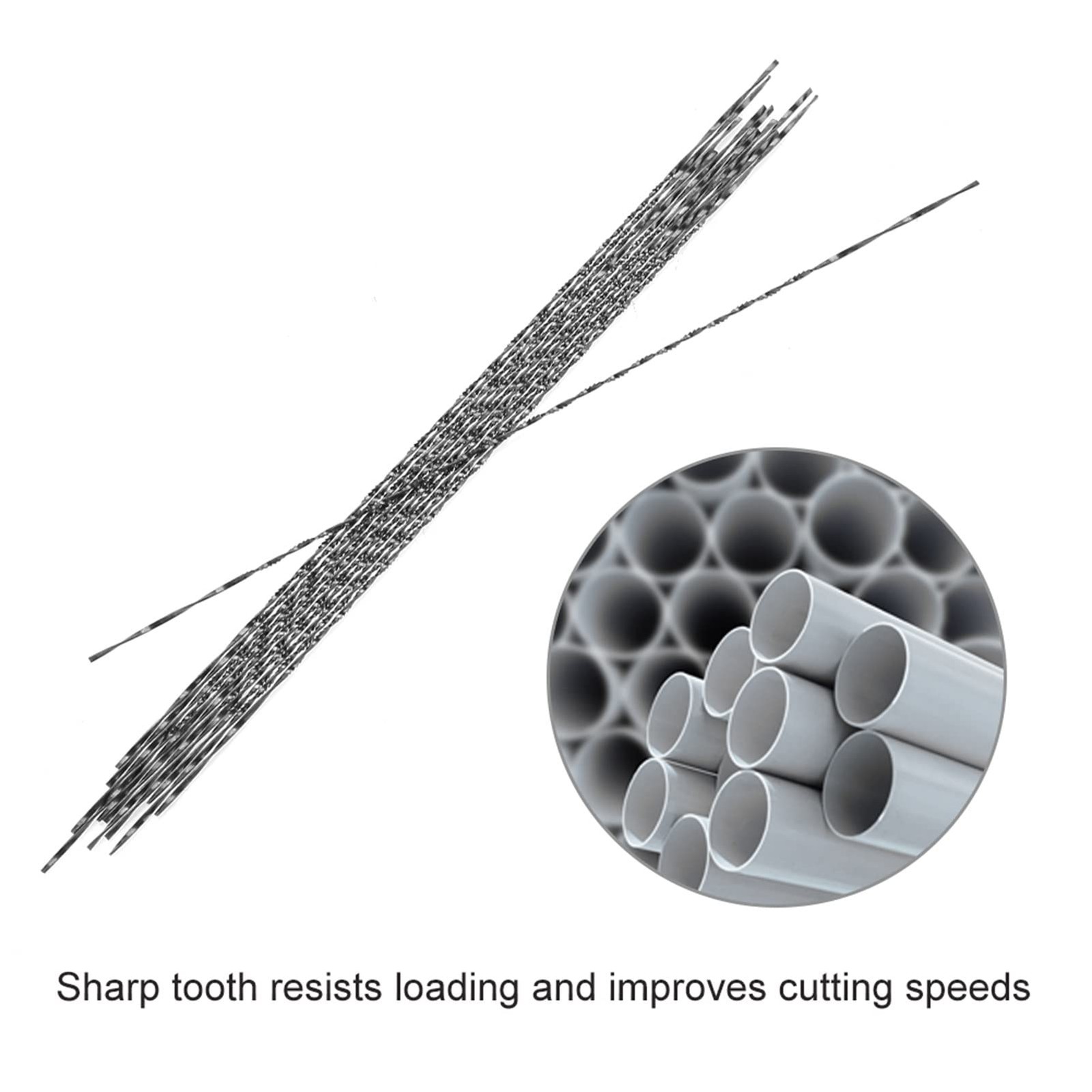 Cunyuer Spiral Scroll Saw Blades #5, 12PCS 5 inch for Black