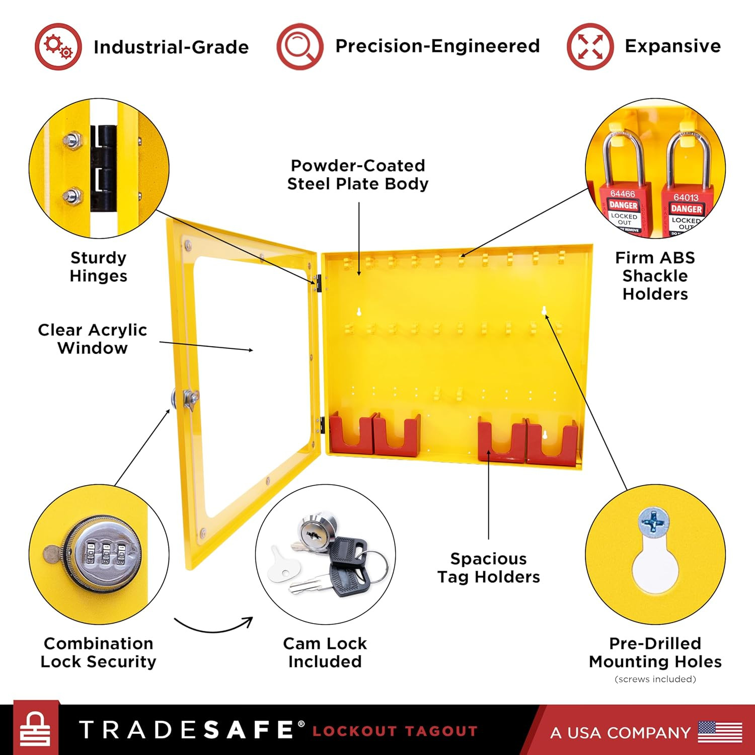 Lockout Tagout Station, Lock Out Tag Out Station Unfilled – No Loto Devices Incl