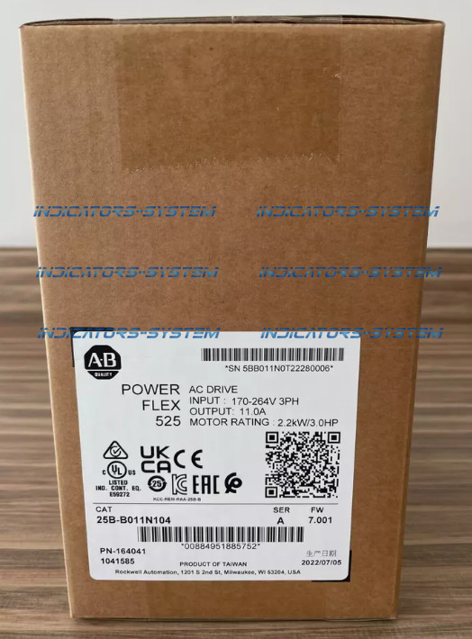 1PCS NEW AB 25B-B011N104 PowerFlex 525 AC Drive fast shipping