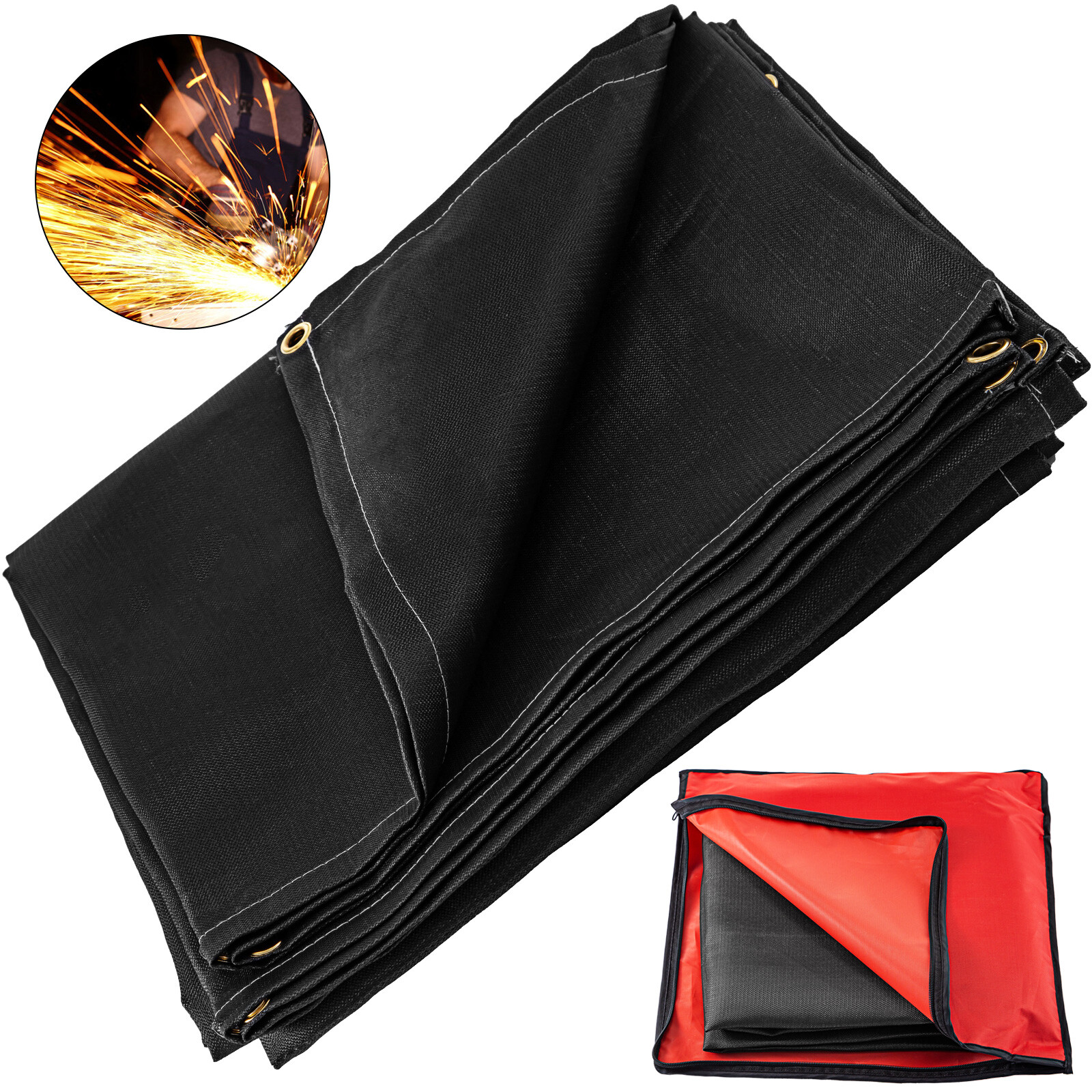 VEVOR 10′ X 10′ Welding Blanket Flame Retardant Protective Gear for Mig Tig Arc