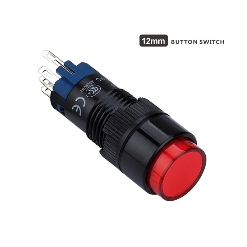 12mm 1NO 1NC/2NO 2NC Momentary Round Plastic Push button Switch (LAS2Y) CE ROHS