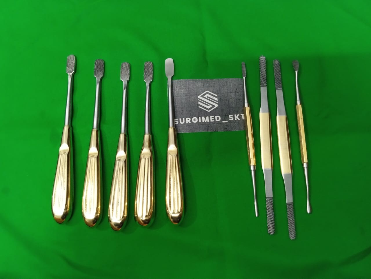 New Nasal Rasp Rhinoplasty Nasal Nose Job Rasps Care Instruments Set of 9 Pcs CE