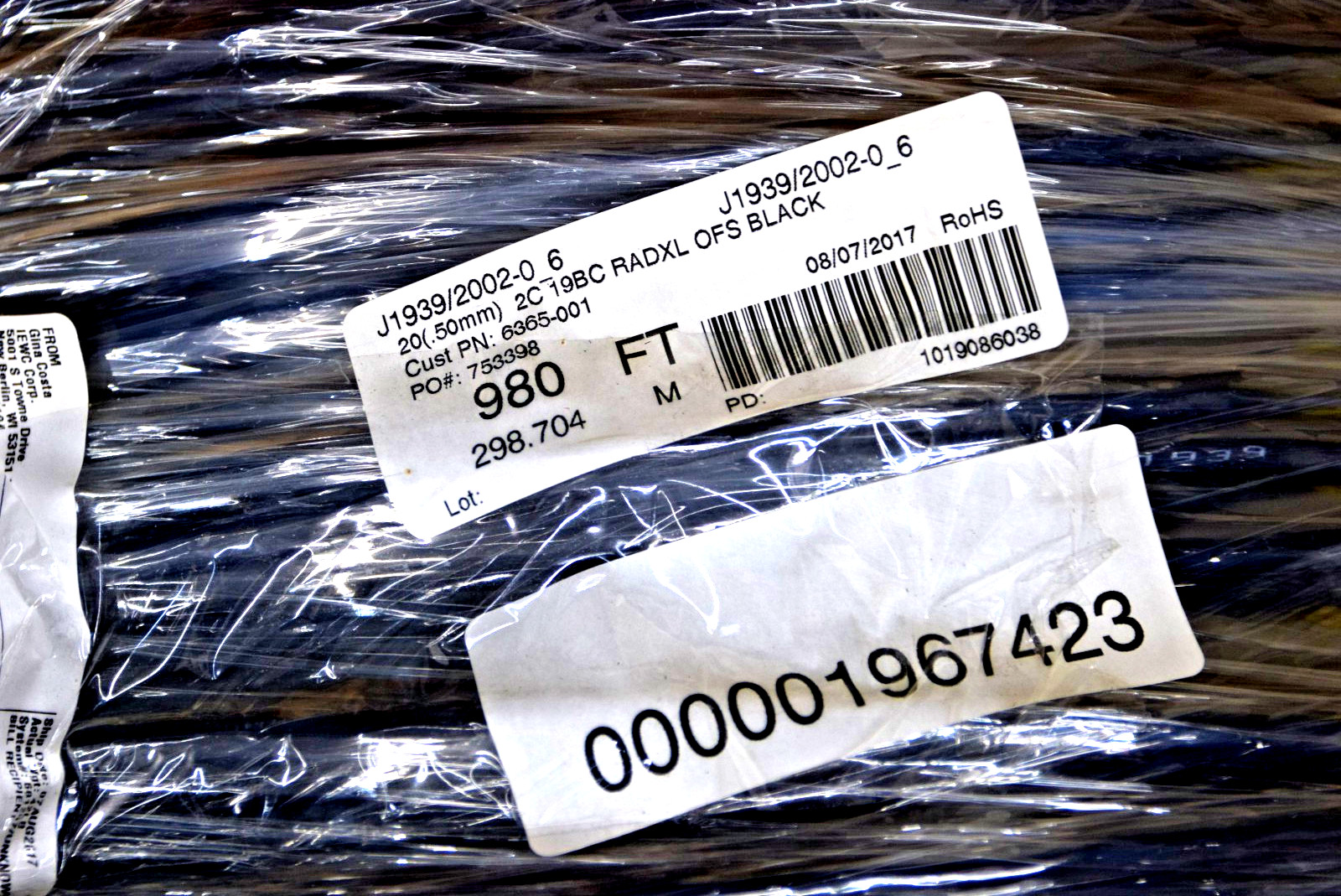 J1939 Exrad CANBUS Cable, 1-Pair STP Cable, Coil of 50 ft. FREE SHIP!