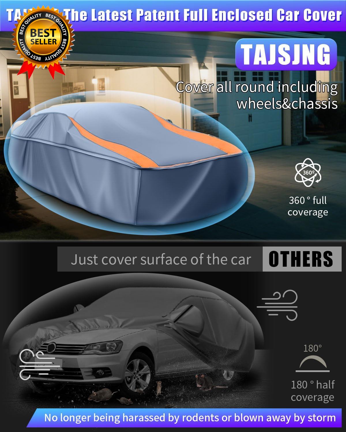 Full Enclosed Car Covers Universal Fit Dodge Challenger Charger Sedans Coupes