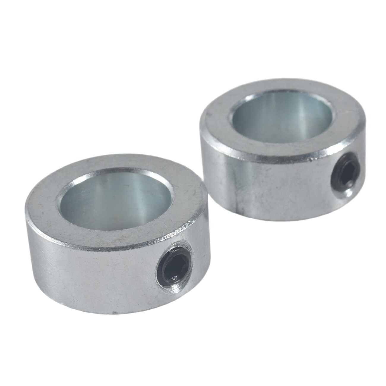 2PK 3/4″ Bore Zinc Plated Shaft Collars Solid Steel Set Screws Style
