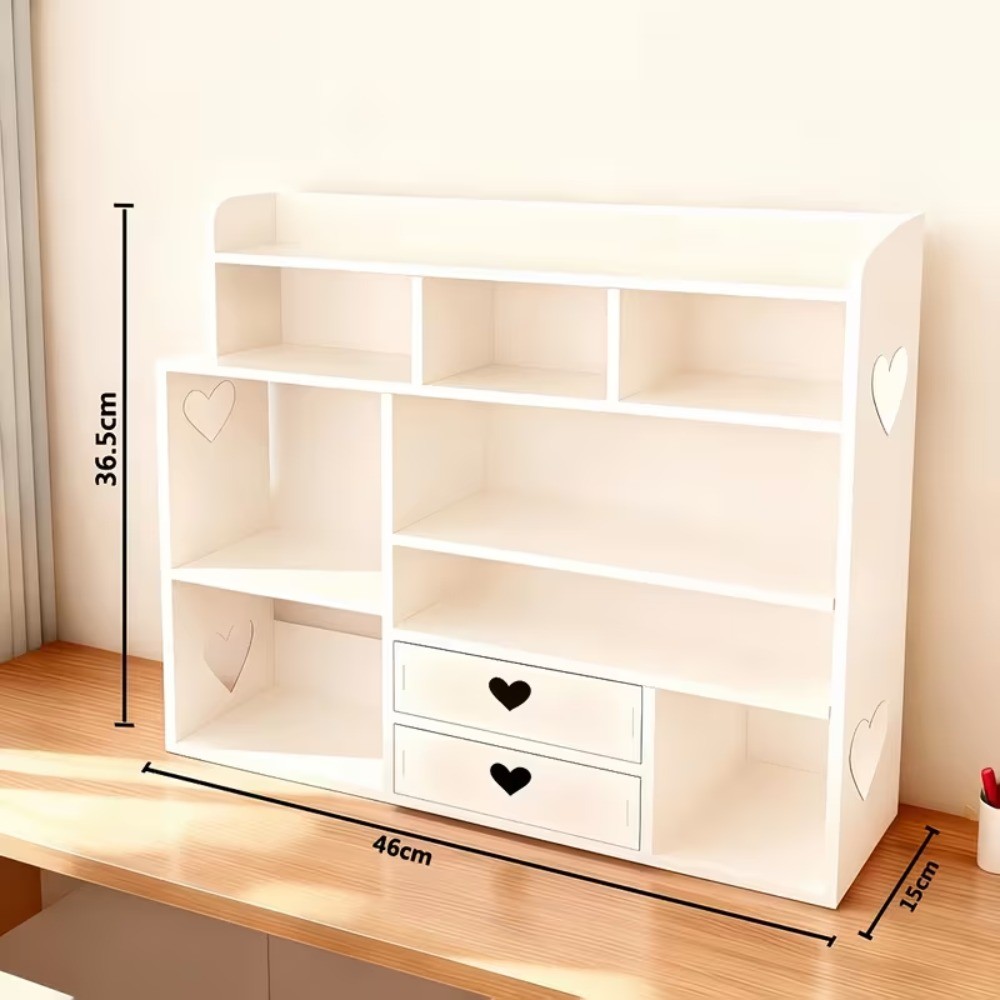 Double Layer Desk Organizer with Drawer