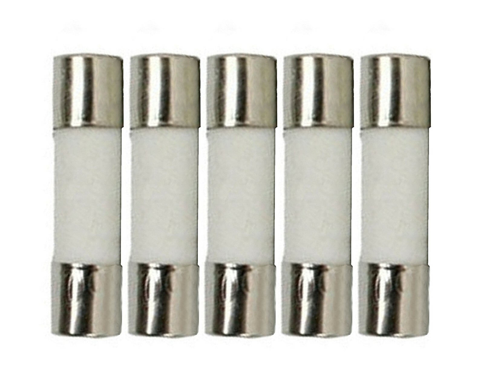 Witonics Pack of 5, Fast Blow Ceramic Fuse 630mA (0.63A) 250V, 5x20mm