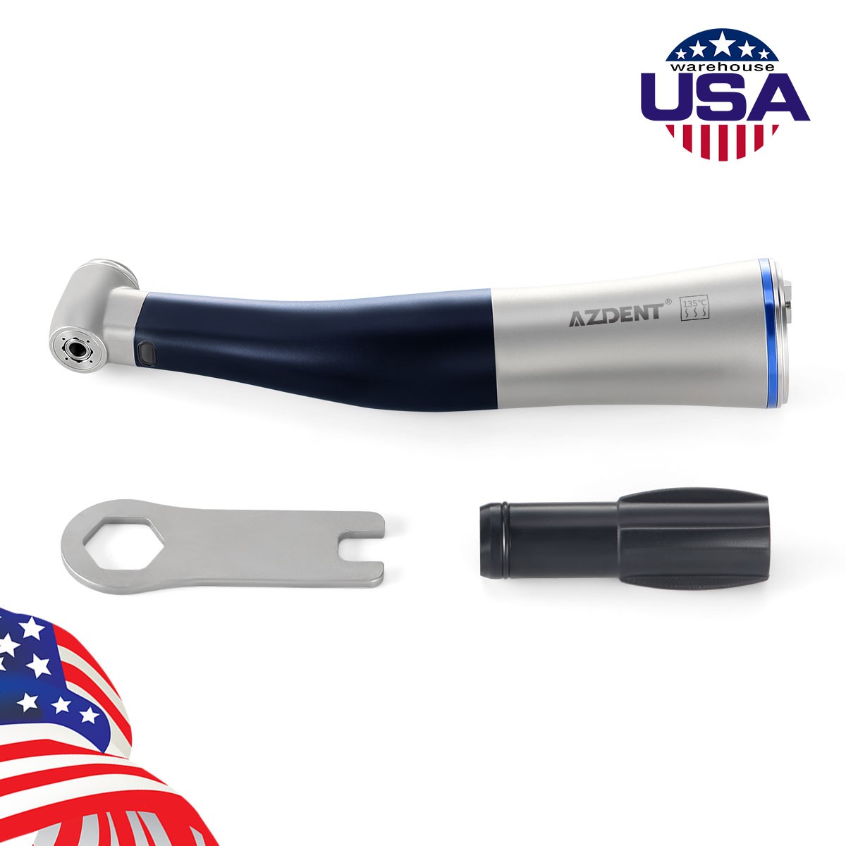 Dental LED Brushless Electric Micro Motor E-Type /1:1 LED Contra Angle Handpiece