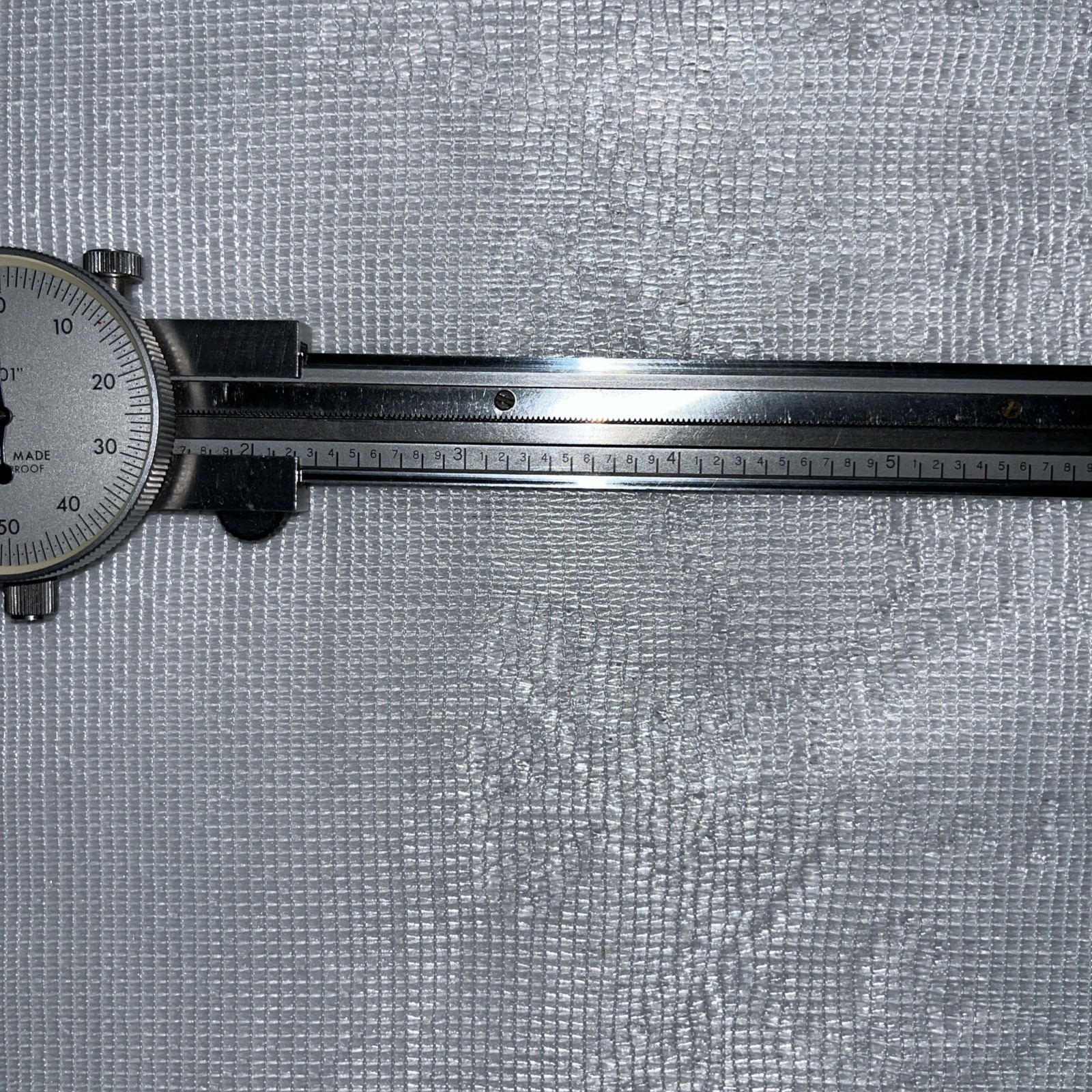TESA Brown & Sharpe Dial Caliper Model 579-1 Made In Switzerland Missing Crystal