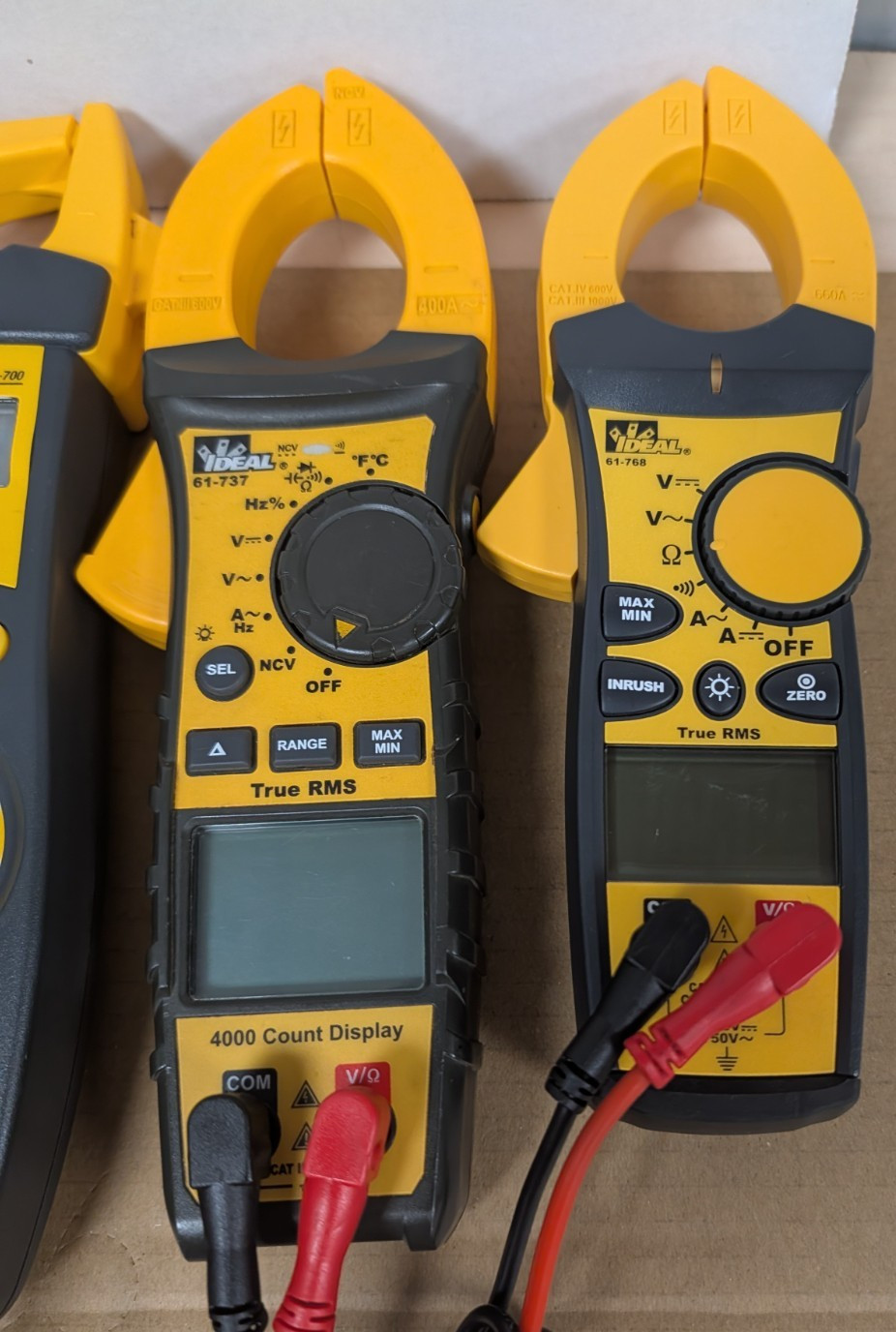 (BIG LOT OF 7) Ideal Clamp Meter Digital AC/DC (UNTESTED)