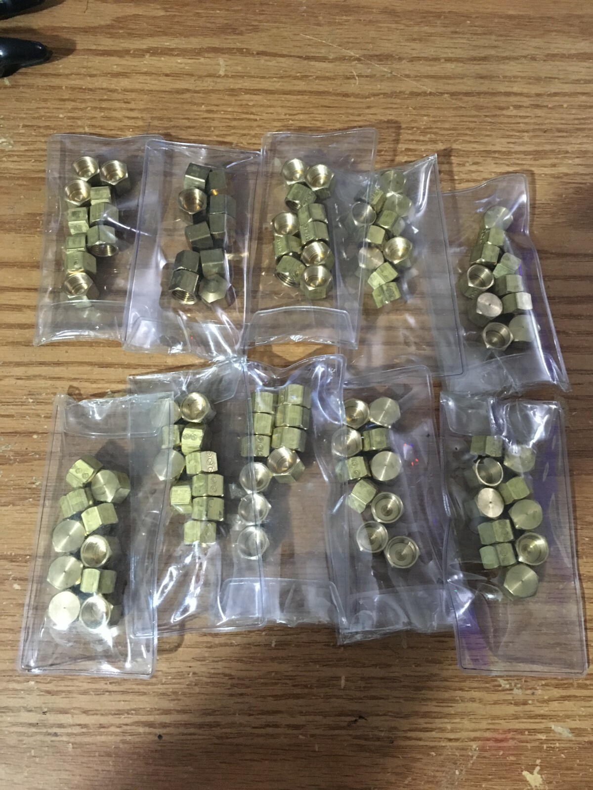 1/8″ F-NPT 300 lb Lead-Free Brass Compression Threaded Pipe Cap – BAG of 10