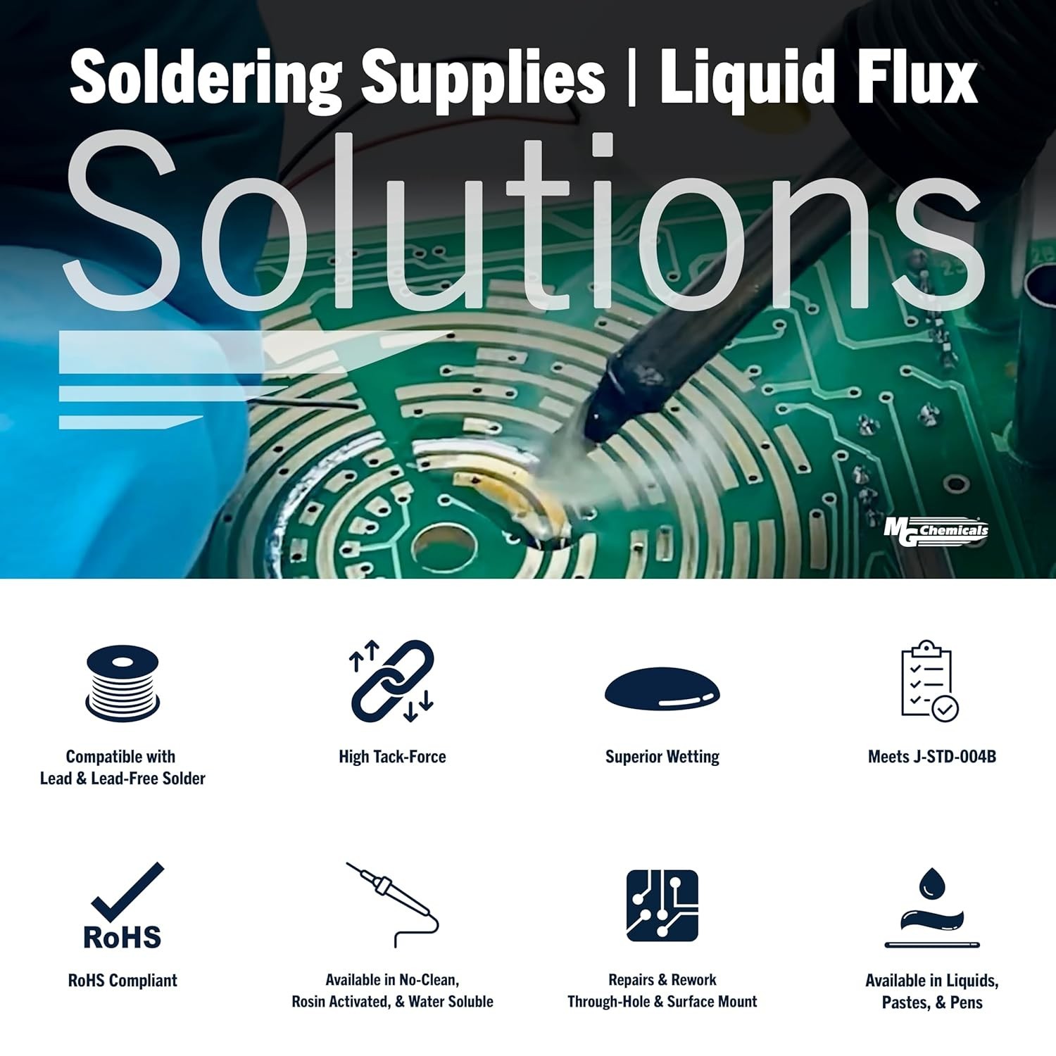 835 Liquid Rosin Flux, for Leaded and Lead Free Solder, 125 ml Bottle