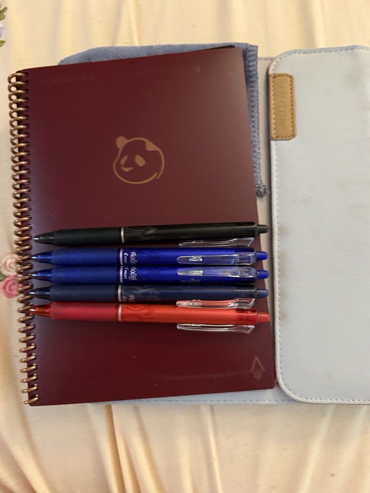 Rocketbook Panda Planner Reusable With 5 Pens, Cloth And Cover