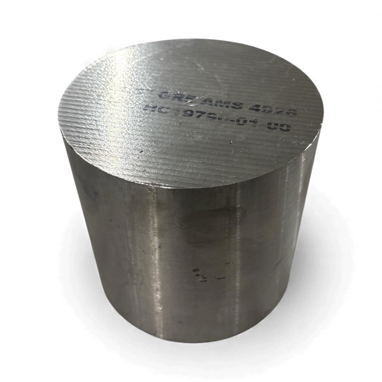 4.500 (4-1/2 inch) x 4 inches, 6AL-4V Grade 5 Titanium Round Rod