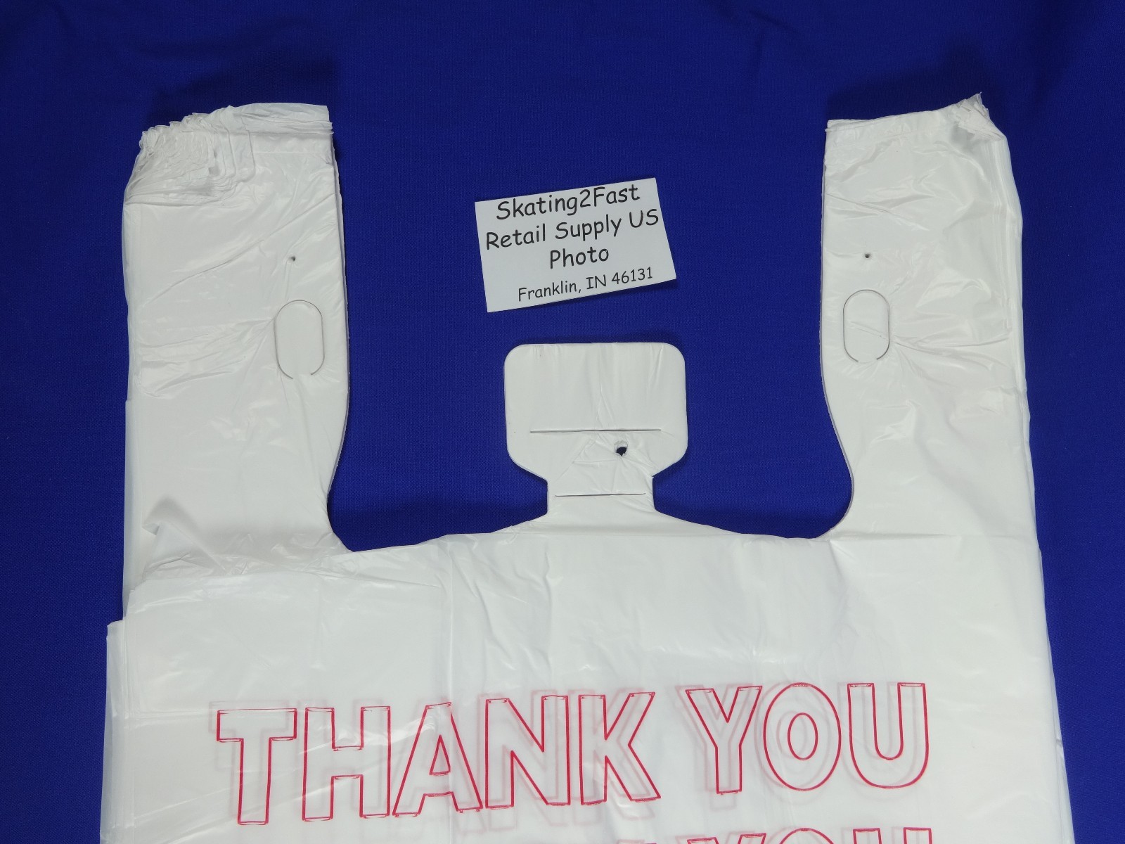THANK YOU T-Shirt 1/6 Barrel Bags 11.5″ x 6.5″ x 22″ Plastic Retail Shopping