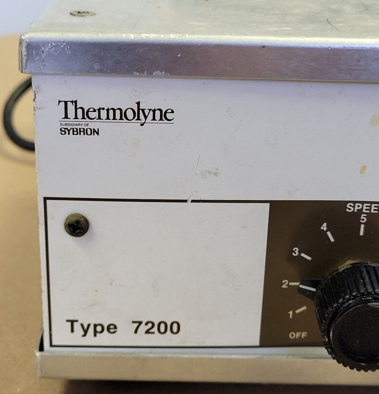 THERMOLYNE TYPE 7200 MODEL S7225 STIRRER 120V .4AMPS 25WATTS 60HZ SINGLE PHASE