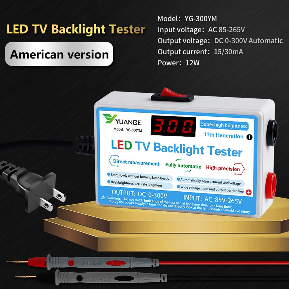 LED Backlight Tester for TV, LED Lamp Test Tool for All LED Lights, 0-300V Outpu