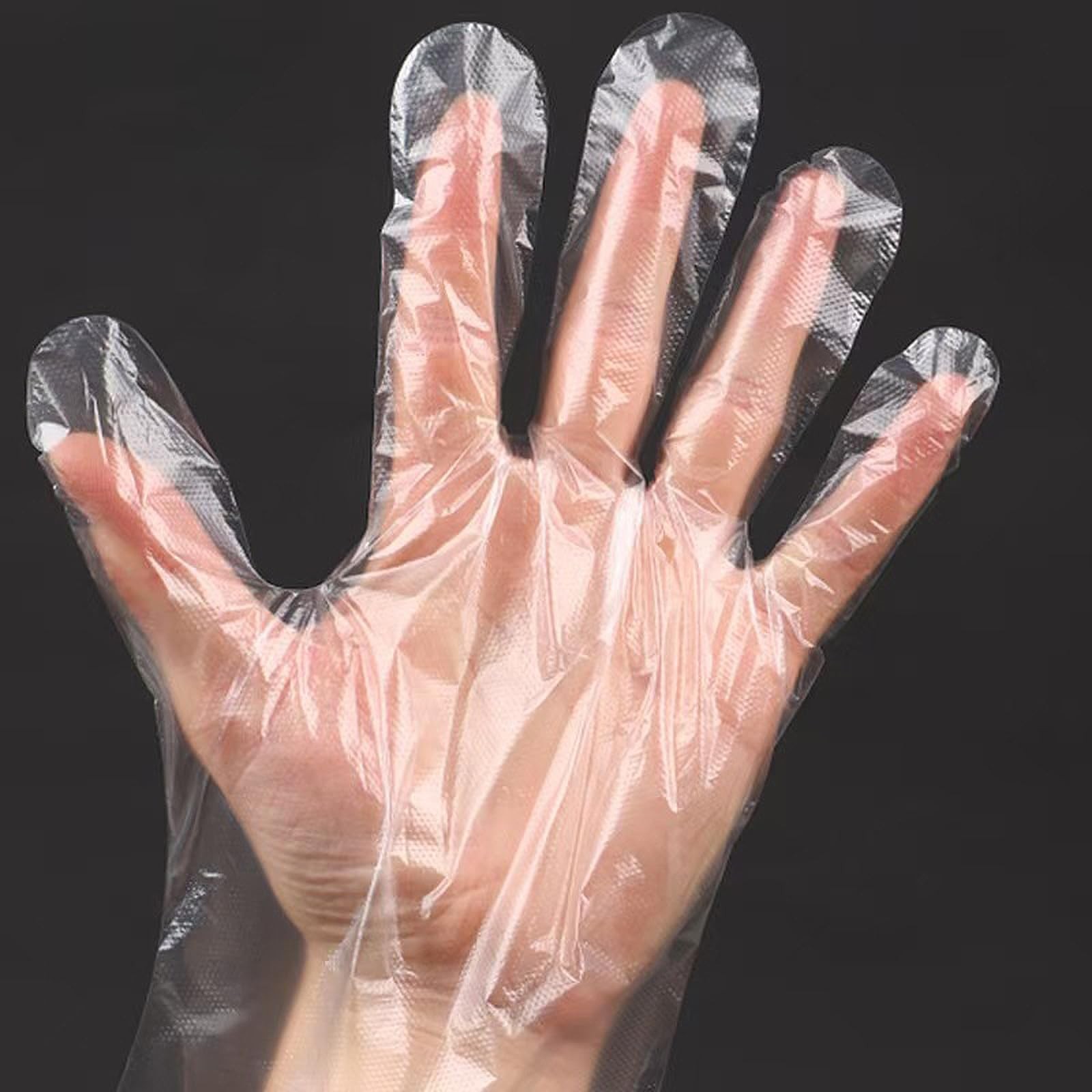 400 Count Disposable Poly Plastic Gloves for Cooking, Food Prep and Food Serv…
