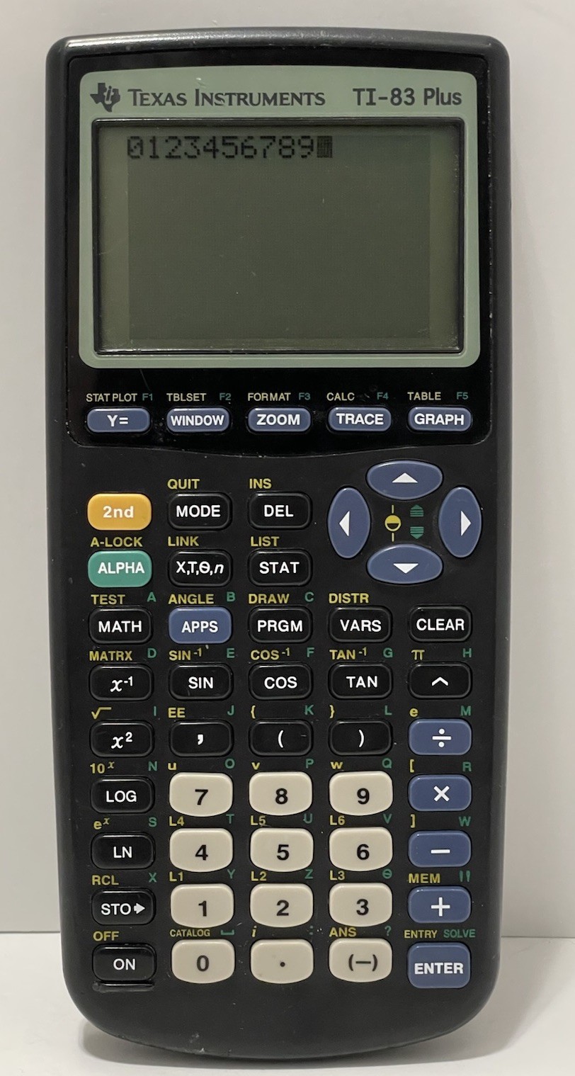 Texas Instruments TI-83 Plus Graphing Calculator – TESTED WORKS – No Cover