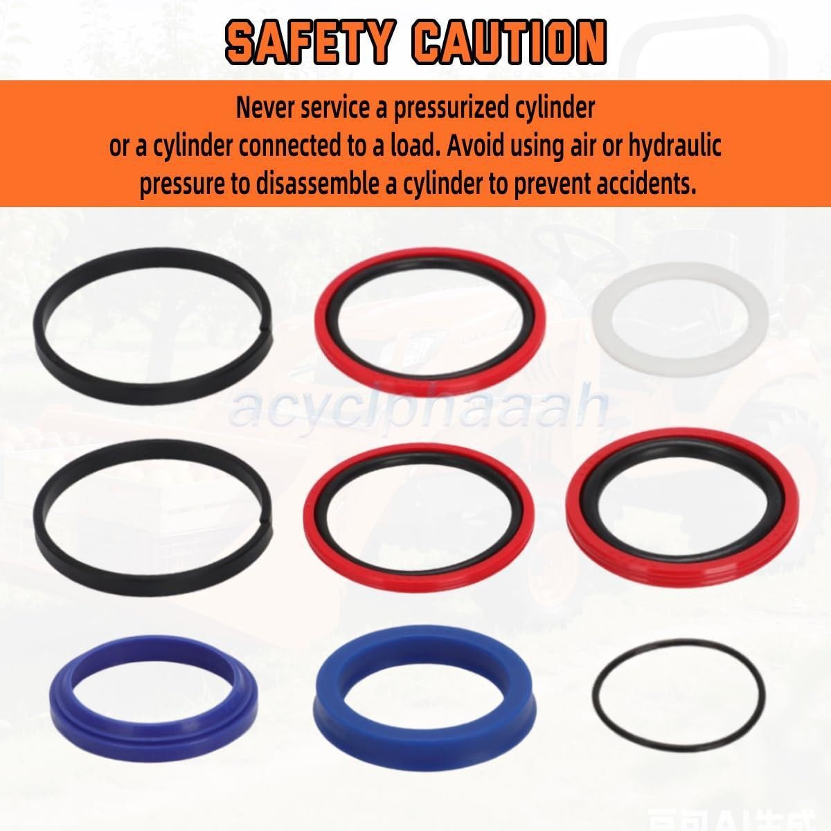 Seal Kit For Kubota 7J417-64920, 7J417-63400 loader cylinder LA1153S, 54A/E/S/SU