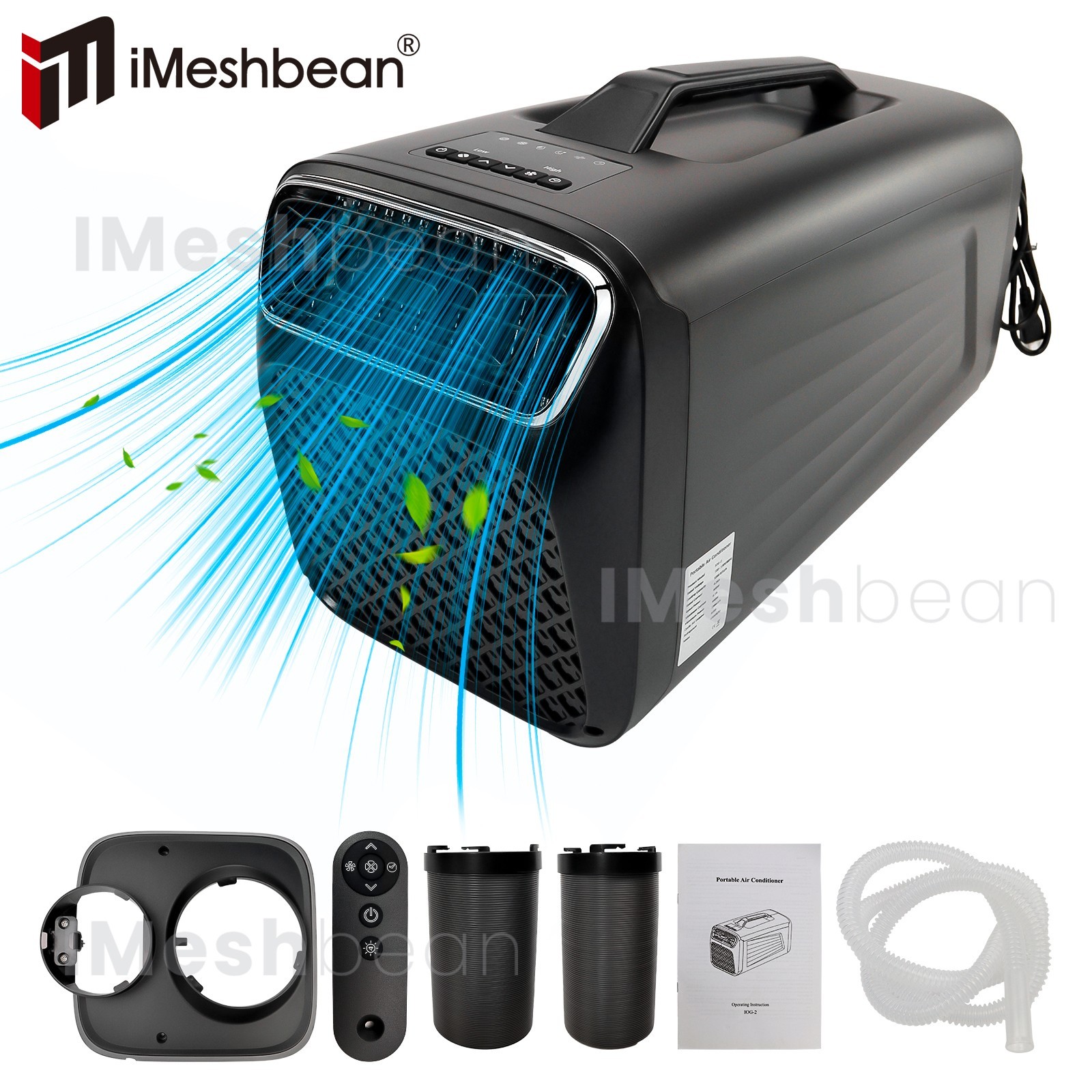 5200 BTU Portable Air Conditioner for Outdoor Tent Camping w/Dehumidifier Remote