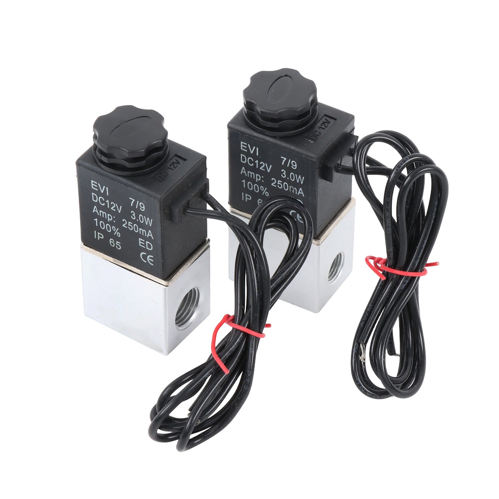 2X 1/4″ Fast Response Electric Air Water Solenoid Valve 12V DC Normally Closed