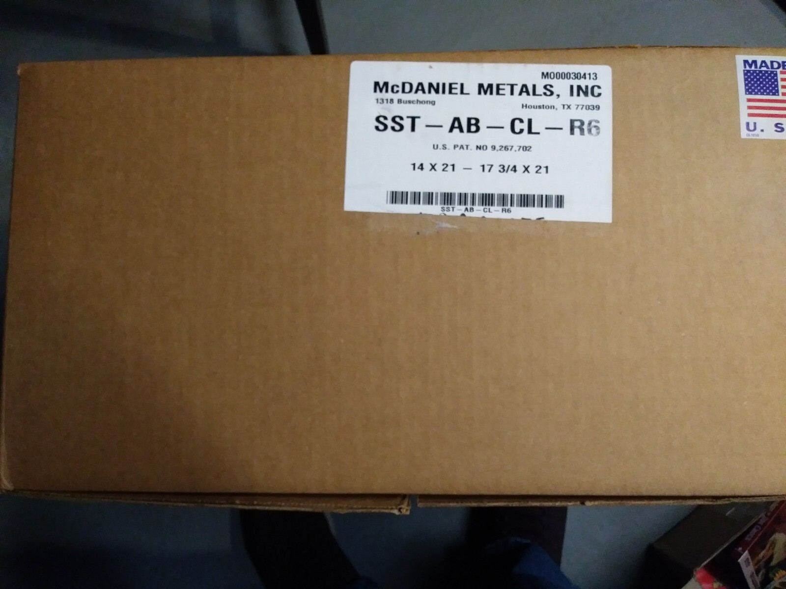TRANE TRANSITION 14 X21- 17 3/4 X 21 A CABINET FURNACE TO B CAB COIL R6 MADE IN