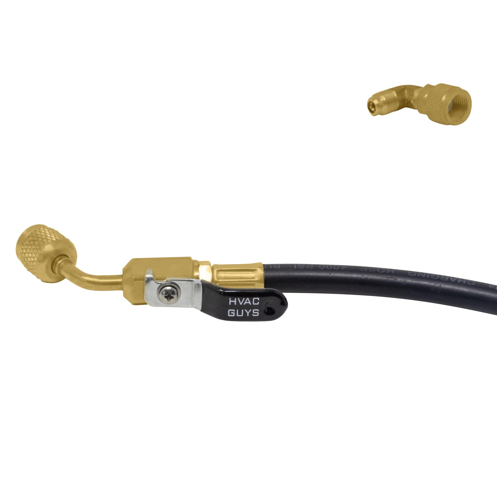 AC Leak Sealer Injector Hose Dual Ball Valve Kit HVAC Sealant Injector Tool