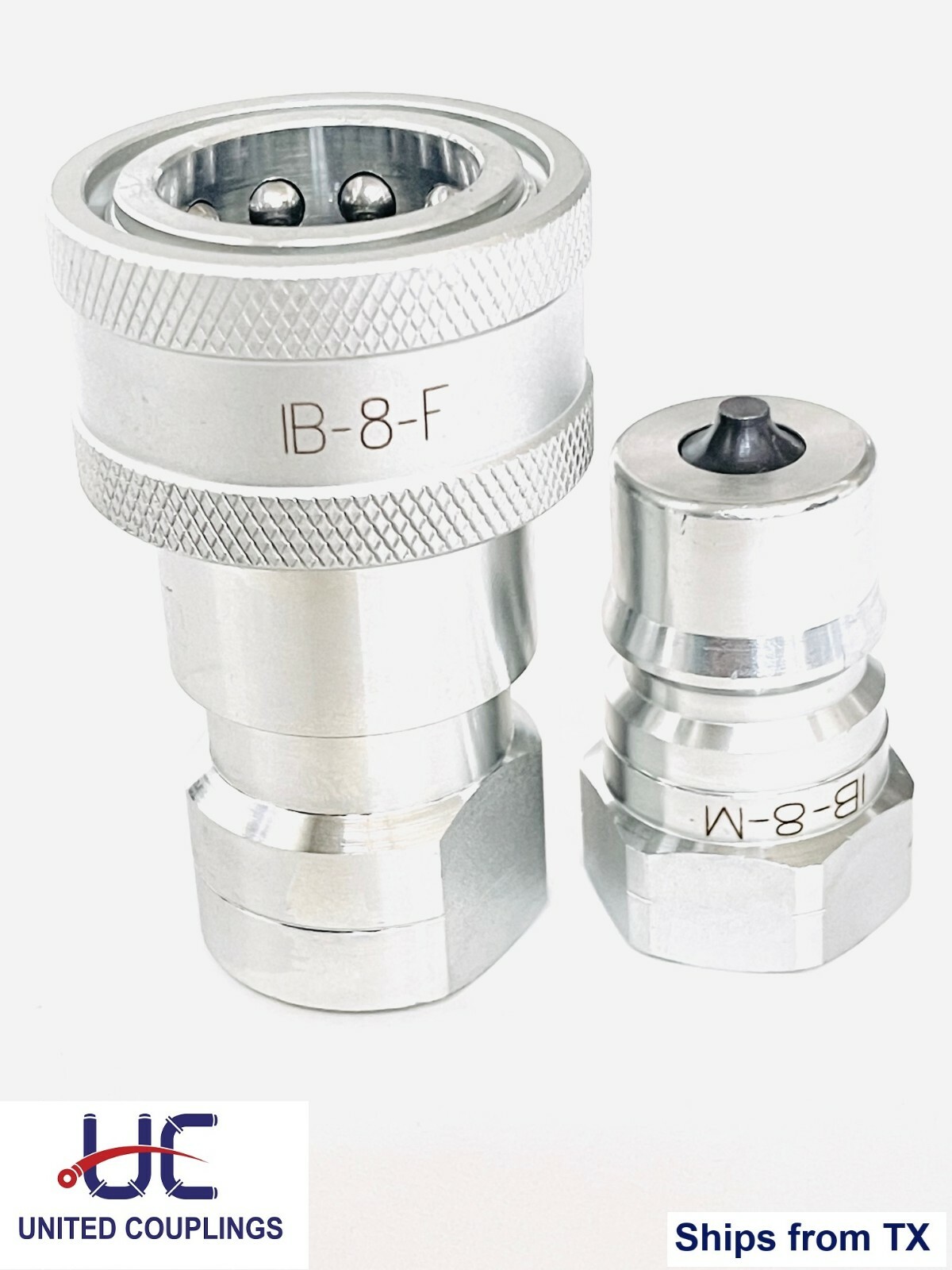 1/2″ NPT ISO 7241-1 Series «B» Quick Disconnect Hydraulic Coupling Set
