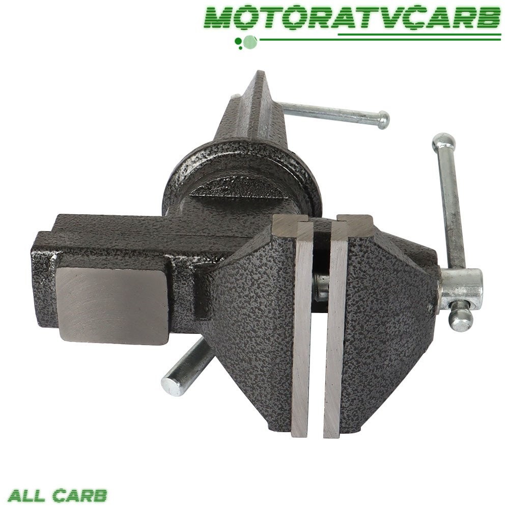 ALL-CARB 80 mm HD 360º Swivel Portable Table Bench Vice Clamp Mini Vise Anvil